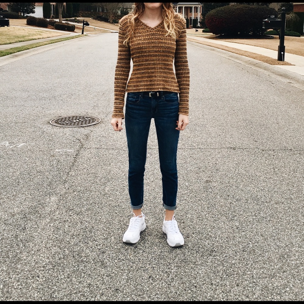 Women’s Yellow long sleeve knit sweater